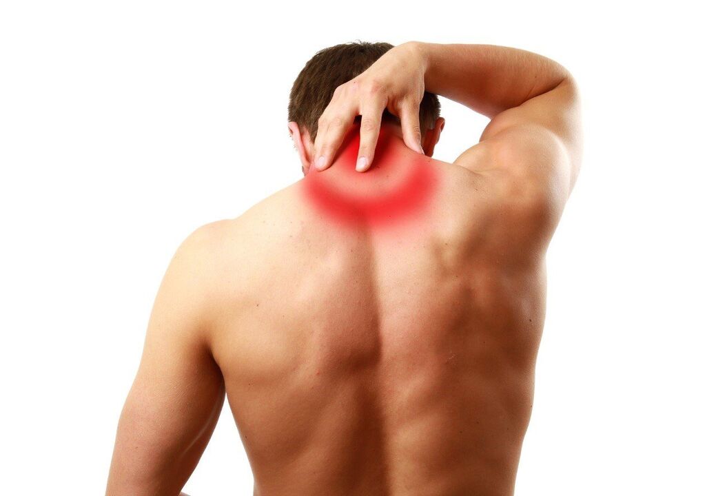 L'ostéochondrose cervicale est la conséquence d'un effort excessif et d'un affaiblissement de l'élasticité des muscles de la région du cou. 