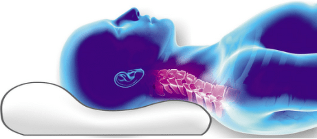 Placer la colonne vertébrale sur un oreiller orthopédique.